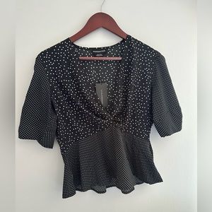 NWT Polka dot blouse
